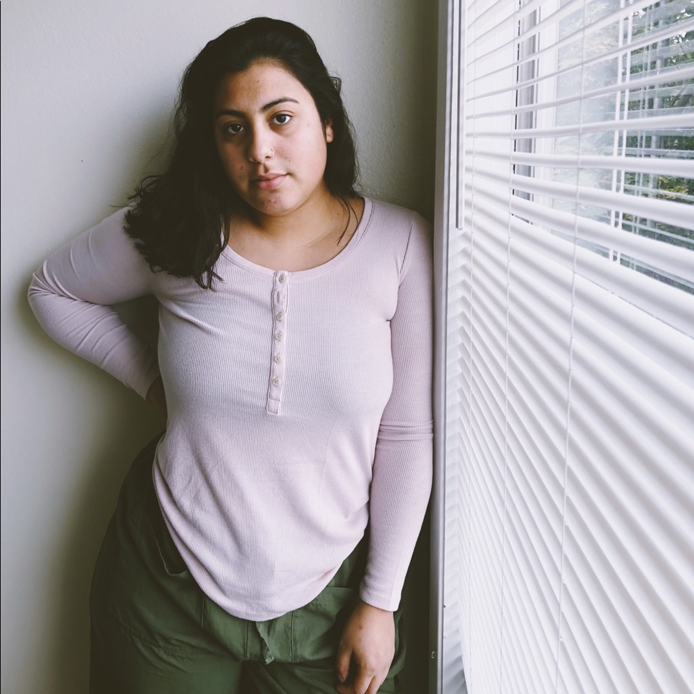 Pale pink Henley